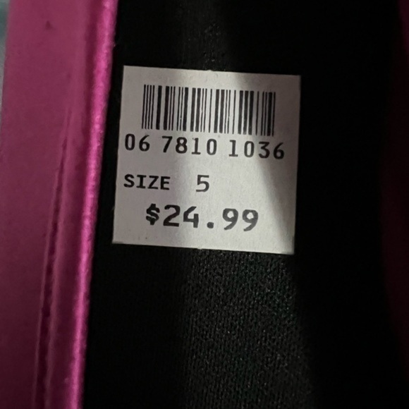 Fioni pink satin ballet flats rosette toe size 5 - Picture 3 of 10